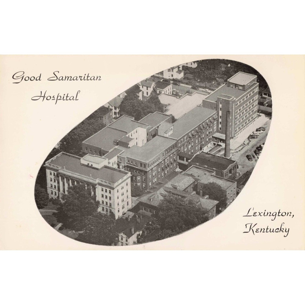Vintage Good Samaritan Hospital Postcard Lexington Kentucky Hurst Printing VG+